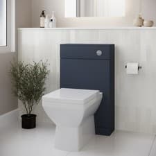 Image of 500mm Blue Back to Wall Toilet Unit Only - Ashford BeBa_27061