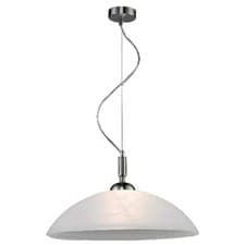 Image of Pendant Light VENEZIA Brushed-Steel/Glass E27 Max.60W Esto 70001-1(RRP £79.99