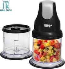 Image of Ninja Professional Stackable Food Chopper [NJ1002UKBK] 200W Black, Red & Cream