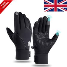 Image of Men Women Thermal Waterproof Gloves, Running, Warm Winter Cycling Screen Gloves