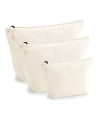 Image of Westford Mill ORGANIC CANVAS POUCH Accessory Case MAKEUP Zip Wash Bag Printable