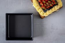 Image of MasterClass Non-Stick Square Loose Base Deep Cake Pan, 18cm