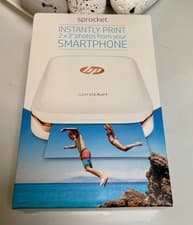 Image of hp sprocket photo printer White gold model