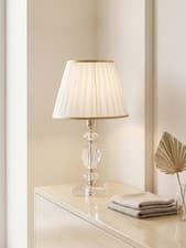 Image of Classic Lamp In Transparent Crystal Gold With 1 Light CL090