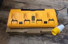 Image of 110V For Dewalt DCB 18v 54v Flexvolt XR 4 Port Li-ion Fast Battery Charger