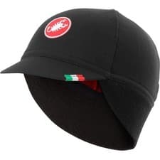Image of Castelli Difesa Thermal Cycling Cap Black Hat Mens Womens