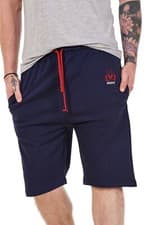 Image of Mens Jersey Shorts Cotton Lightweight Branded Side Pockets Plain Gym Holiday