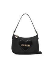 Image of LOVE MOSCHINO Womens Black Heart Shoulder Bag BNWT