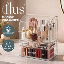 Image of ilus Makeup Storage Organiser Acrylic Cosmetics Organizer Beauty Storage Box