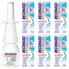 Image of 6 x Beconase Hayfever Relief for Adults 0.05% Nasal Sprays, 100 Sprays Each