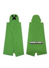 Image of Minecraft Creeper 3D Hooded Fleece Blanket Throw
