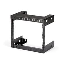 Image of StarTech 8U 19inch Wall Mount Network Rack - 12inch Deep 2 Post Open Frame Se...