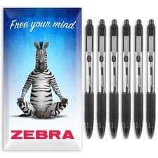 Image of Zebra Z-Grip Smooth Retractable Ballpoint Pen 1.0mm Nib Various Colour Packs