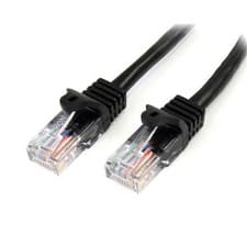 Image of StarTech Cat5e Ethernet Patch Cable with Snagless RJ45 Connectors - 7 m Black