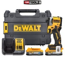 Image of Dewalt DCF850E2T 18V XR Brushless Powerstack Impact Driver + 2 x 1.7Ah Batteries