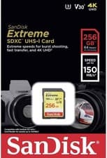 Image of SanDisk SD Extreme 64 128GB 256GB Class 10 150MBs SDXC UHS-1 4K V30 Memory Card