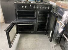 Image of Logik LRC90B21 Dual Fuel Range Cooker 90cm Black
