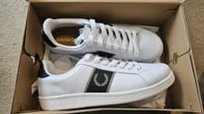 Image of Fred Perry Leather Sneaker White/Warm Grey