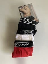 Image of Emporio Armani Men's Underwear 3-Pack Boxer Shorts Medium Trunk New In Box