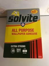 Image of Solvite All Purpose Wallpaper Adhesive with Long-Lasting Results, 20 Rolls,