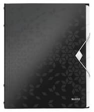 Image of Leitz A4 Divider Book, Holds Up to 200 Sheets, Integrated Index with 6 Compartme