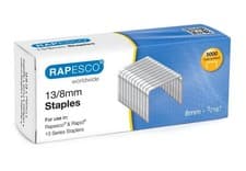 Image of Rapesco S13080Z3 Galvanised 13/8mm Staples Box of 5000
