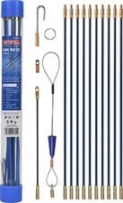 Image of Cable Access Rod and Accessories Kit - 15 Pieces Including 10 x 330mm Rods Total