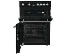 Image of Hisense HDE3211BBUK Black 60cm Electric Cooker with Double Oven and Ceramic Hob