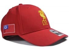 Image of Liverpool 47 Brand MVP Flag Baseball Cap Red Official Merchandise One Size