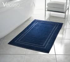 Image of 100% Cotton Luxurious Hotel Bath Mat Washable Quality Bath Rug