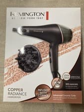 Image of Remington Copper Radiance Hairdryer 2200W Diffuser Salon Quality 3 M Cord