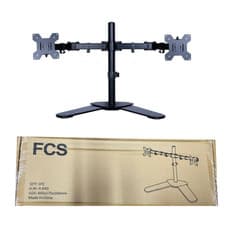 Image of Dual Arm LCD PC Monitor Mount Desktop Free Stand 13-27" Screen Riser TV Bracket