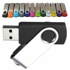 Image of 32GB 16 8GB 4GB 2GB 1 GB USB Swivel Flash Memory Stick Pen Drive 128mb 256 512mb