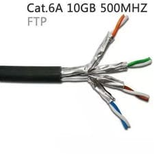 Image of External SHIELDED CAT6A Outdoor Burial Use COPPER Ethernet Cable FTP Reel Lot UK