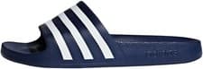 Image of adidas Unisex Kids Adilette Aqua Slides Dark Blue Cloud White 