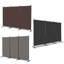 Image of 6Ft 3-Panels Room Divider Wall Privacy Screen Protector Foldable Freestanding