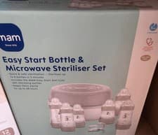 Image of MAM Easy Start Bottles and Microwave Steriliser Set Brand New