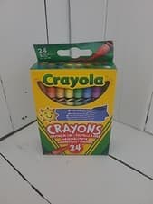 Image of Crayola Classic Assorted 24 Colours Crayons