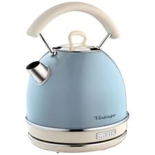 Image of Ariete Vintage Electric Dome Kettle 1.7L 2000W Retro Blue Stainless Steel AR7705