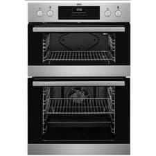 Image of AEG DEB331010M 6000 Series Built-In Electric Double Oven - Black/Stainless NEW