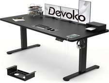Image of Electric Standing Desk 160X80Cm with USB Charging Height Adjustable Desk with De