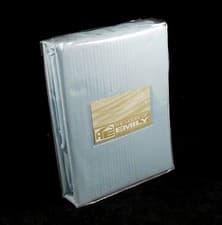 Image of Sateen Fully Fitted Sheet 100% Cotton Super King 220Tc 12" Depth Blue