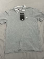 Image of Adidas Grey Short Sleeved Polo Shirt Men’s Small
