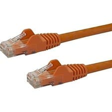 Image of StarTech.com 7m CAT6 Ethernet Cable - Orange CAT 6 Gigabit Ethernet Wire -650MHz