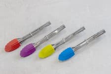 Image of Colourworks Mini Stainless Steel and Silicone Tongs