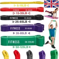 Image of Resistance Bands Pull Up Heavy Duty Set Assisted Exercise Tube Home Gym Fitness