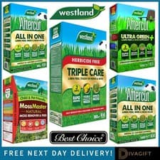 Image of WESTLAND AFTERCUT ALL IN ONE LAWN FEED WEED MOSS MASTER KILLER TRIPLE CARE NEW