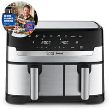 Image of Tefal EY90JDG0 Dual Drawer Air fryer by Jamie Oliver 8.3L 2400W Silver & Black