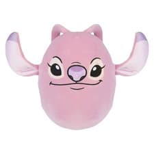 Image of Lilo & Stitch Oval Pillow 1 x Angel Cushion Pink - 22cm x 16cm