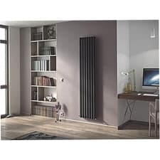 Image of Ximax Fortuna 1800mm x 294mm 2109BTU Anthracite Vertical Designer Radiator